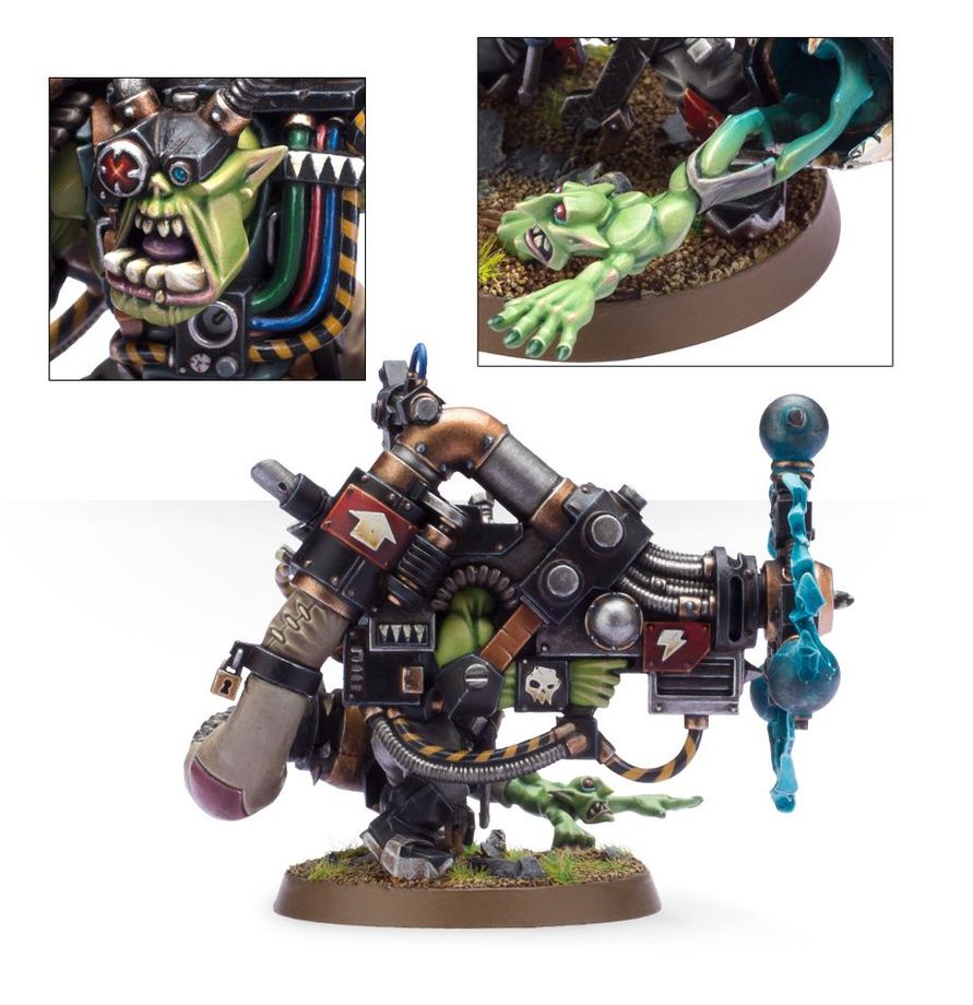Orks: Big Mek with Shokk Attack Gun