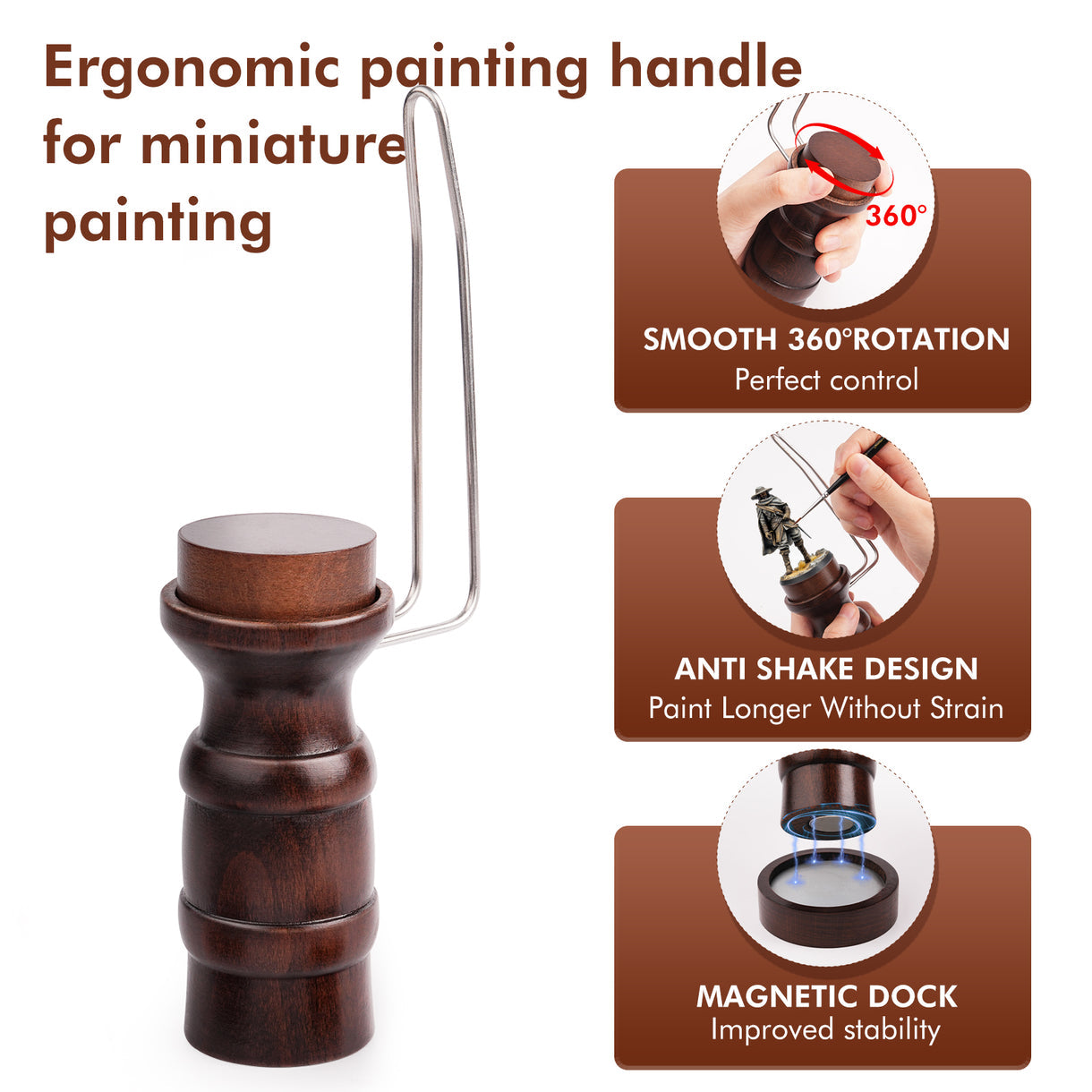 Golden Maple Painting Handle