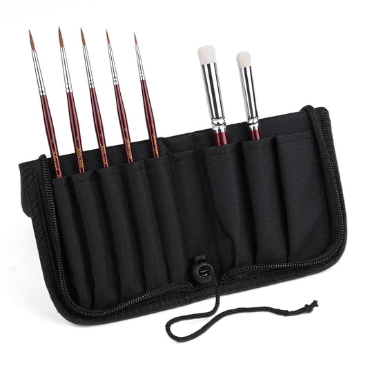Golden Maple 7pc Brush Set with Case