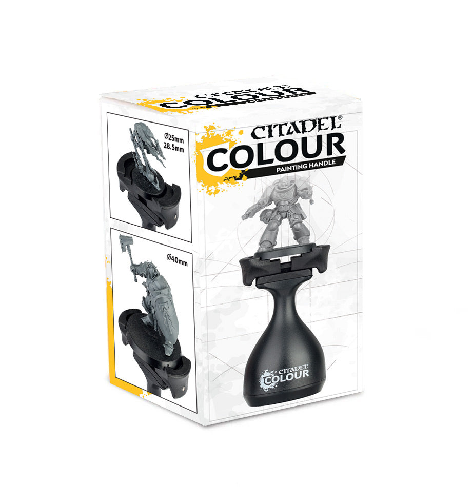 Citadel Colour painting handle packaging with figures on a white background