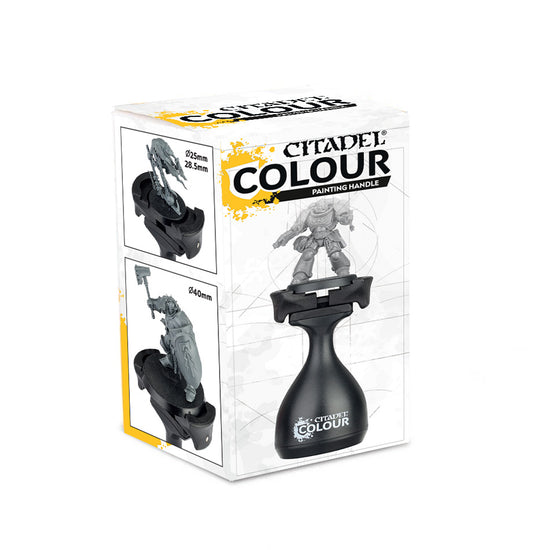 Citadel Colour painting handle packaging with figures on a white background